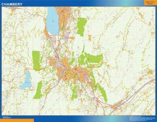Mapa Chambery en Francia
