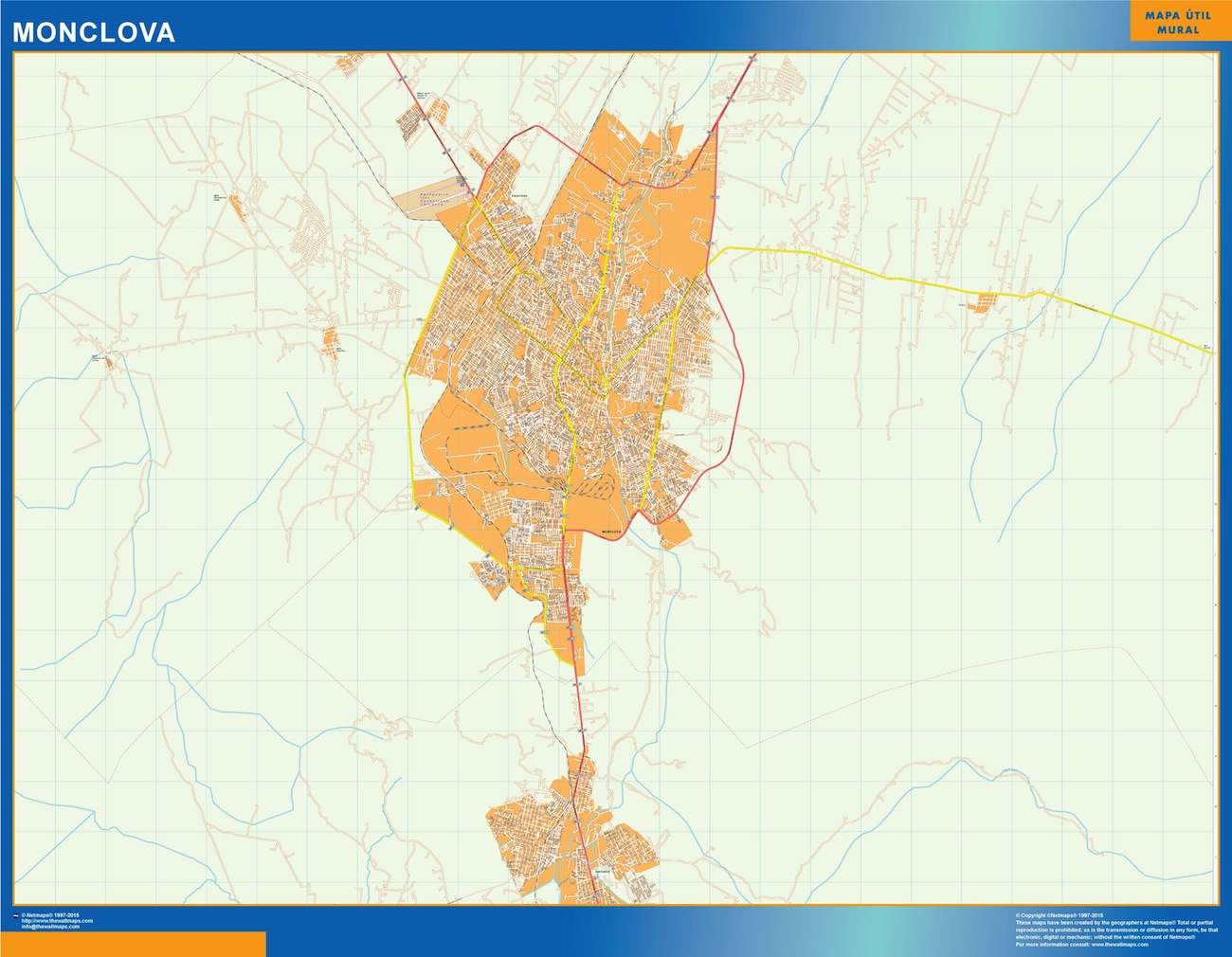 Mapa Monclova en Mexico